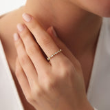 14K Gold Unique Diamond Anniversary Ring  Ferkos Fine Jewelry