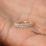 14K Double Row Prong Setting Diamond Wedding Band  Ferkos Fine Jewelry