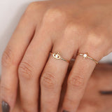 14K North Star Stacking Diamond Ring  Ferkos Fine Jewelry