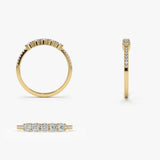 14K Gold 5 Stone Diamond Anniversary Ring  Ferkos Fine Jewelry