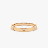 14k Unique Diamond Full Eternity Ring 14K Rose Gold Ferkos Fine Jewelry
