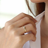14k Dome Bezel Setting Marquise Diamond Solitaire Ring  Ferkos Fine Jewelry