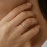 14K Pyramid Diamond Eternity Ring  Ferkos Fine Jewelry