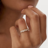 14k Heart Shape Up Down Bezel Setting Diamond Ring  Ferkos Fine Jewelry