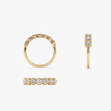 14k Heart Shape Horizontal Bezel Setting Diamond Ring  Ferkos Fine Jewelry