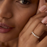 14k Heart Shape Horizontal Prong Setting Diamond Ring  Ferkos Fine Jewelry
