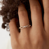 14K Infinity Diamond Eternity Ring  Ferkos Fine Jewelry