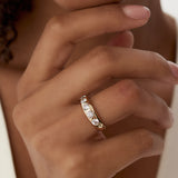 14k Dome Chunky Statement Diamond Ring  Ferkos Fine Jewelry