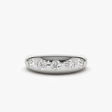 14k Dome Chunky Statement Diamond Ring 14K White Gold Ferkos Fine Jewelry