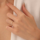 14k 4 Prong Petite Natural Diamond Ring  Ferkos Fine Jewelry