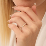 14k 4 Prong Petite Natural Diamond Ring  Ferkos Fine Jewelry
