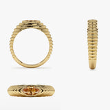 14k Marquise Shape Citrine Beveled Ring  Ferkos Fine Jewelry