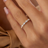 14k Round Diamond Mix Size Anniversary Ring  Ferkos Fine Jewelry