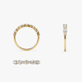 14k Round Diamond Mix Size Anniversary Ring  Ferkos Fine Jewelry