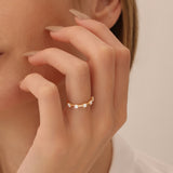 14k Five Stone Prong Setting Diamond Ring 0.50ctw  Ferkos Fine Jewelry