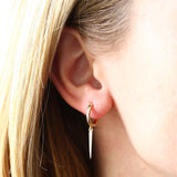 14K Gold Drop Single Spike Earrings  Ferkos Fine Jewelry