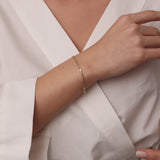 14k 2MM Curb Link Bracelet w/ Heart Shape Solitaire Round Diamonds