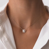 14k Unique Baguette Diamond Statement Necklace