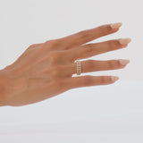 14K Unique Baguette Diamond Wedding Ring